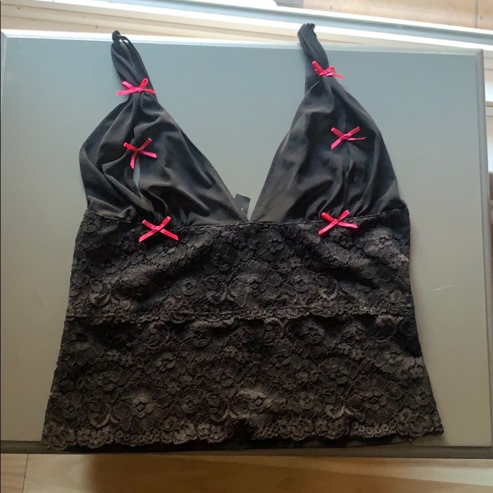Victoria’s Secret lace/mesh lingerie top